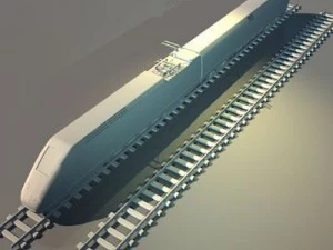 ETR500 हाई स्पीड ट्रेन 3D मॉडल