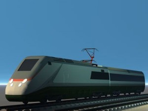 etr500 high speed train 3D Модель