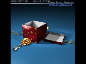 open gift box 3D Model