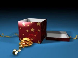 open gift box 3D Model