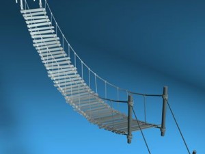 rope bridge Modelo 3D