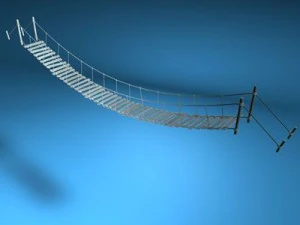 ロープ橋 3Dモデル