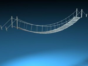 rope bridge Modelo 3D