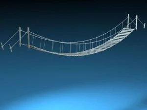 ロープ橋 3Dモデル