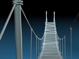 rope bridge Modelo 3D