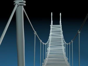 ロープ橋 3Dモデル