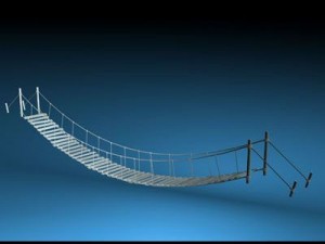 rope bridge Modelo 3D