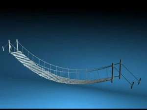 ロープ橋 3Dモデル
