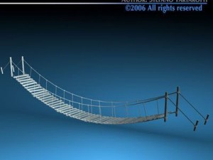 rope bridge Modelo 3D