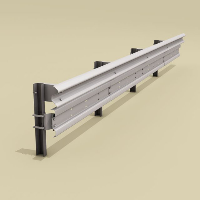 guardrail bikers-saver Model 3D .c4d .max .obj .3ds .fbx .stl .blend
