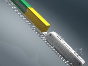 european cargo train 3D Model