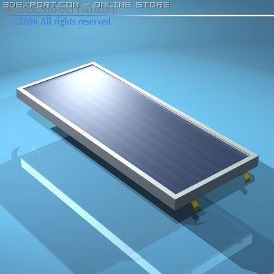 solar panel 3D Model .c4d .max .obj .3ds .fbx .stl .blend 