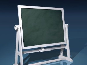 old school blackboard 3D Model