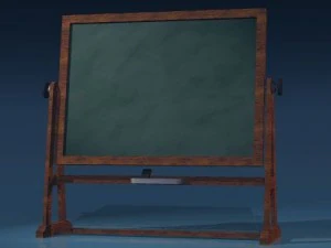 old school blackboard 3D Model
