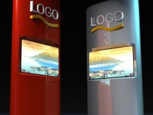 promo screens tower 3D-Modell