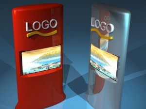 promo screens tower Modello 3D