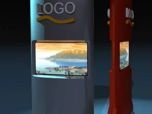 promo screens tower 3D Model