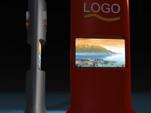 promo screens tower Modello 3D