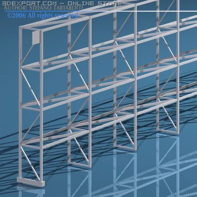 depot single shelves 3D Model .c4d .max .obj .3ds .fbx .stl .blend 