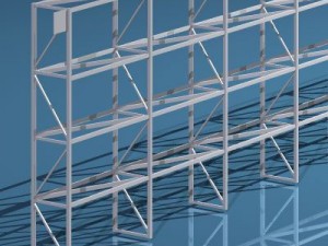 depot single shelves Modèle 3D