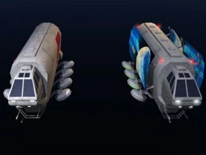 sci fi truck 3D Model