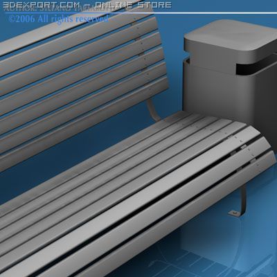 park benches collection Modèle 3D .c4d .max .obj .3ds .fbx .stl .blend 