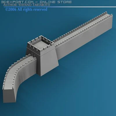 greatwall 3D Model .c4d .max .obj .3ds .fbx .stl .blend 