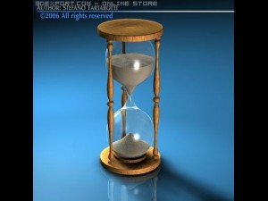 sand glass Model 3D