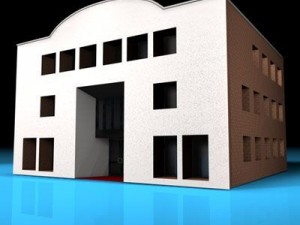 art gallery building Modèle 3D