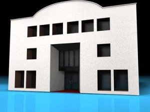 edif&iacute;cio da galeria de arte Modelo 3D