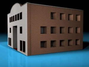edif&iacute;cio da galeria de arte Modelo 3D