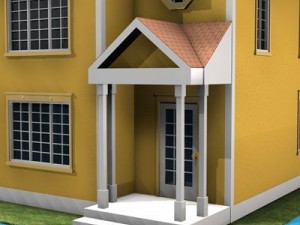 house in american modern style 3D Model