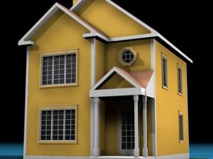 house in american modern style 3D Model