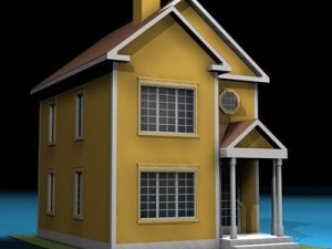 house in american modern style 3D Model
