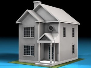 house in american modern style 3D Model