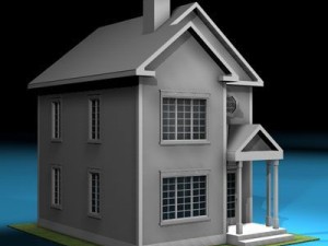 house in american modern style 3D Model