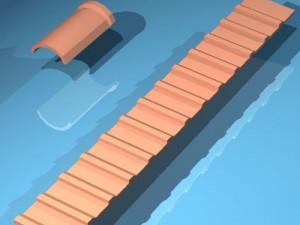 roof tiles Modelo 3D