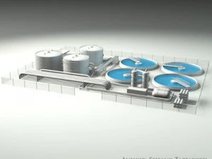 treatment plant 3D Model