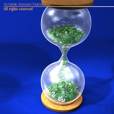 dollars glass 3D Model .c4d .max .obj .3ds .fbx .stl .blend