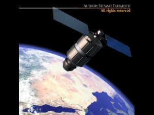 iridium 33 satellite 3D Model
