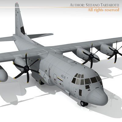 c130j super hercules 3D Модель .c4d .max .obj .3ds .fbx .stl .blend 