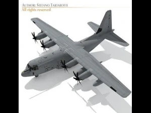 C130J超级大力士 3D 模型