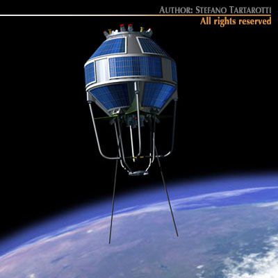 kosmos 2251 3D Модель .c4d .max .obj .3ds .fbx .stl .blend 
