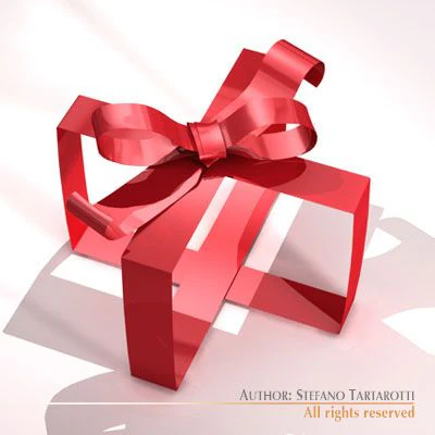 gift ribbon 3D Model .c4d .max .obj .3ds .fbx .stl .blend 