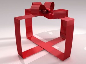 gift ribbon Modelo 3D