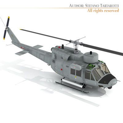 b 212 asw navy Modello 3D .c4d .max .obj .3ds .fbx .stl .blend 