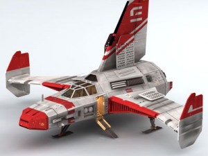 spaceship 4 3D-Modell