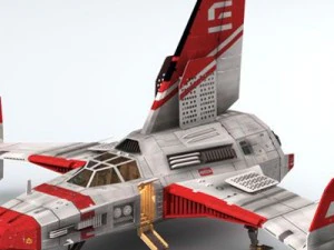 spaceship 4 3D Model