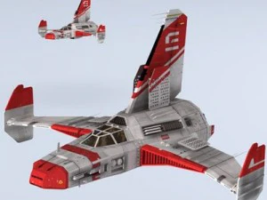 spaceship 4 3D Model