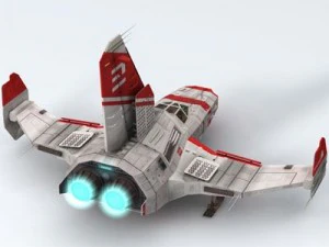 spaceship 4 3D Model